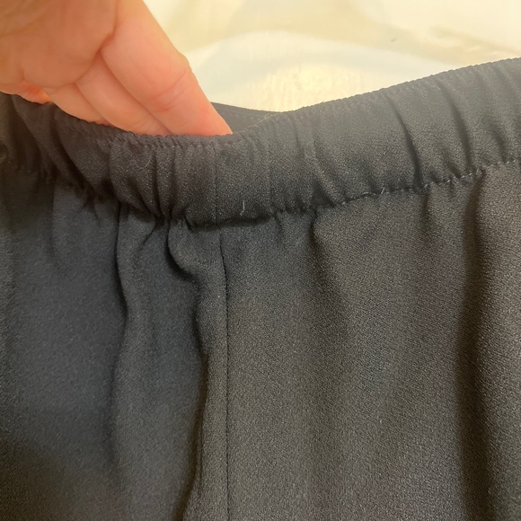 Black tuxedo pants with elastic waist by Express, size small - Picture 2 of 8